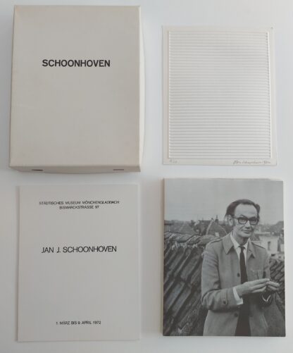 Jan Schoonhoven - Prägedruck - uitgegeven door het Städtisches Museum Mönchengladbach - Kunstadvies Hanneke Janssen