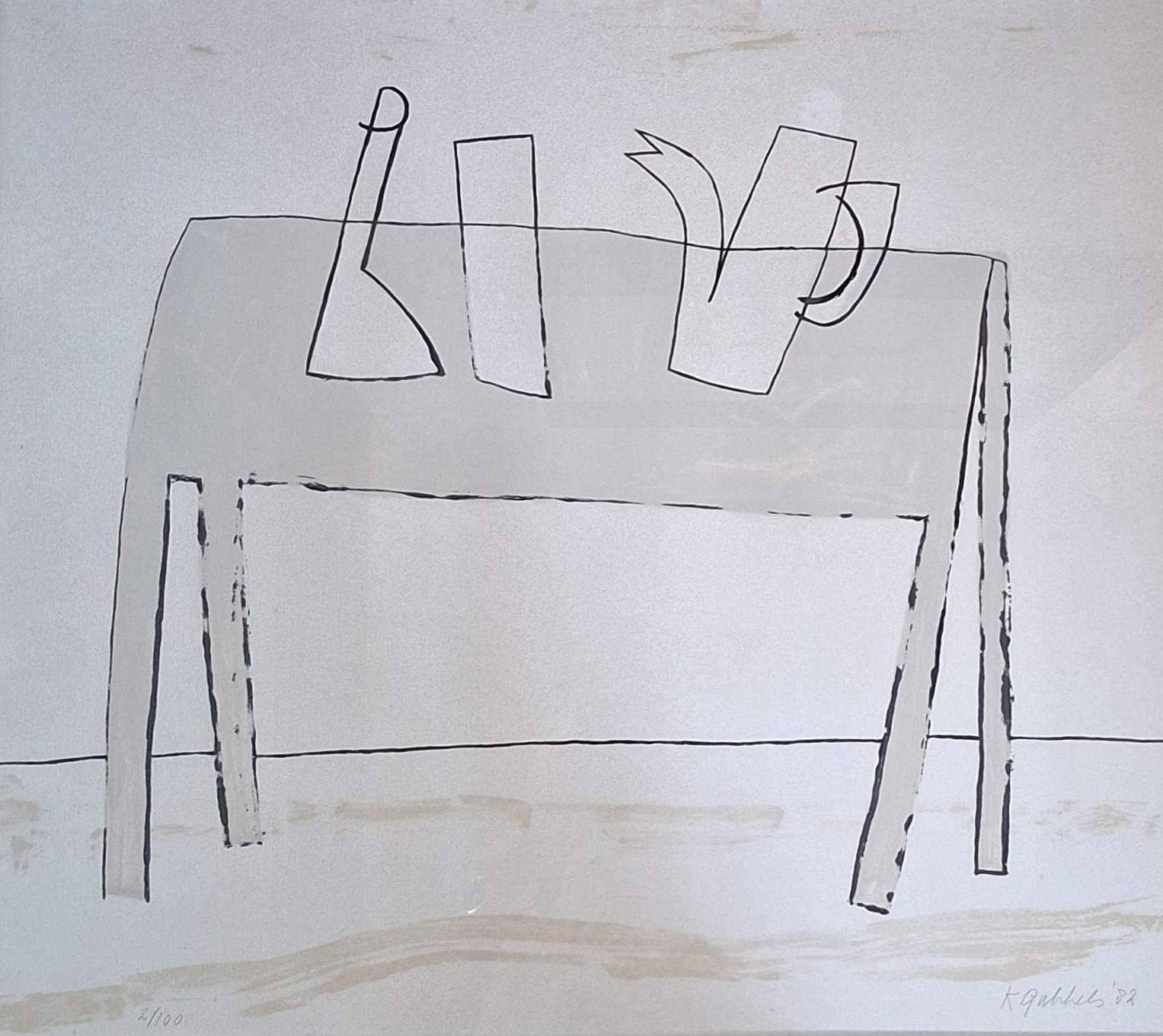 Tafel Klaas Gubbels - Tafel 1982 - Kunstadvies Hanneke Janssen